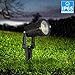 SHINE HAI LED Landscape Lighting, 5W Waterproof COB LED Garden Path Wall Yard Light, 3000K Warm White, AC 85-265V, Outdoor Decorative Spotlight with Spiked Stand, 4-Pack