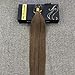 U Tip Real Human Hair Extensions 18 Inch Pre Bonded U Tip Hair Extensions 50strands Utip Hair Extensions Human Hair Light Brown #8 Pre Bonded Human Hair Extensions