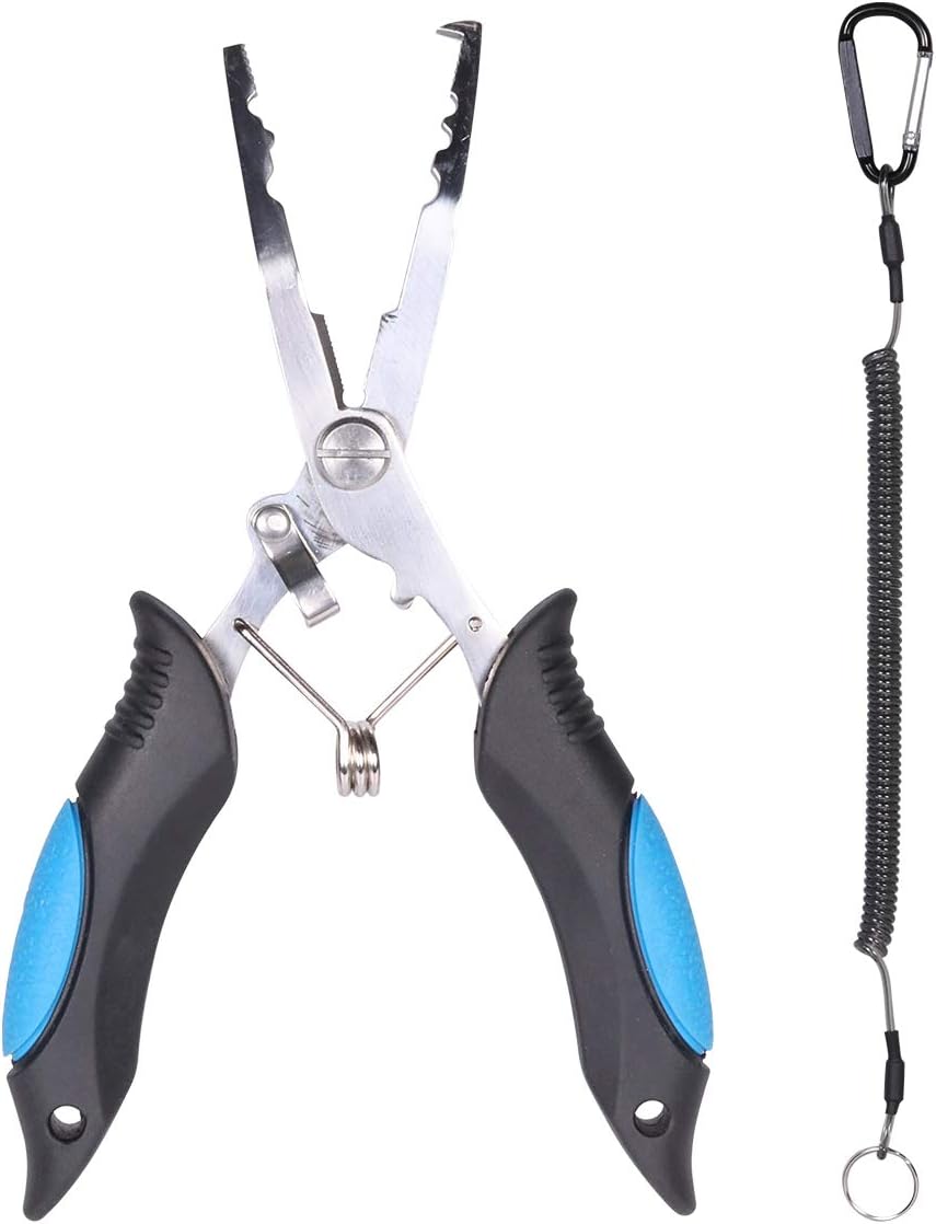 Pesca 17,3 cm con guaina e cordino per acqua dolce e salata BB Hapeayou