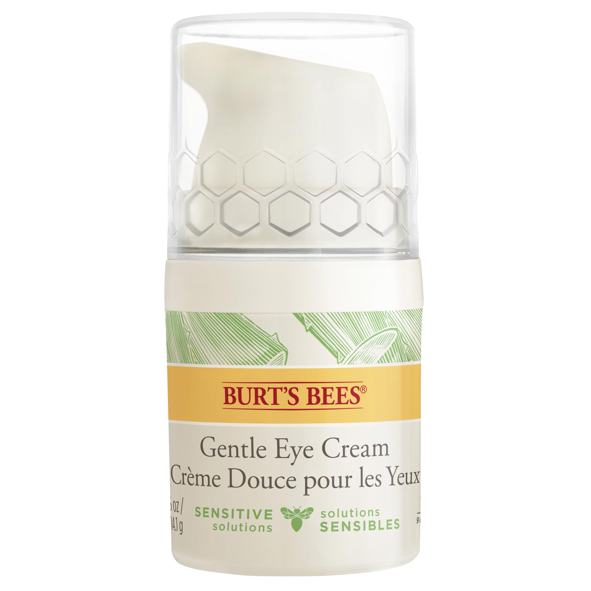 Burt's Bees 98.9% Natural Hydrating Daily Eye Cream Tube, Sensitive Formula, 14.1 g