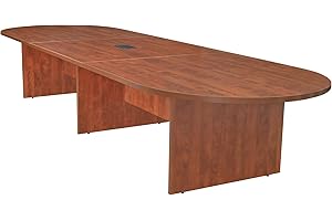 Regency Legacy 144-inch Modular Racetrack Conference Table with Power Data Grommet- Cherry