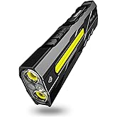 WARSUN T9 PRO Rechargeable EDC Flashlight – 1500 Lumens LED Pocket Flashlight, Magnetic Work Light with Clip for Dog Walking, Camping, Hiking, Car Repair, Night Walking and Everyday Carry