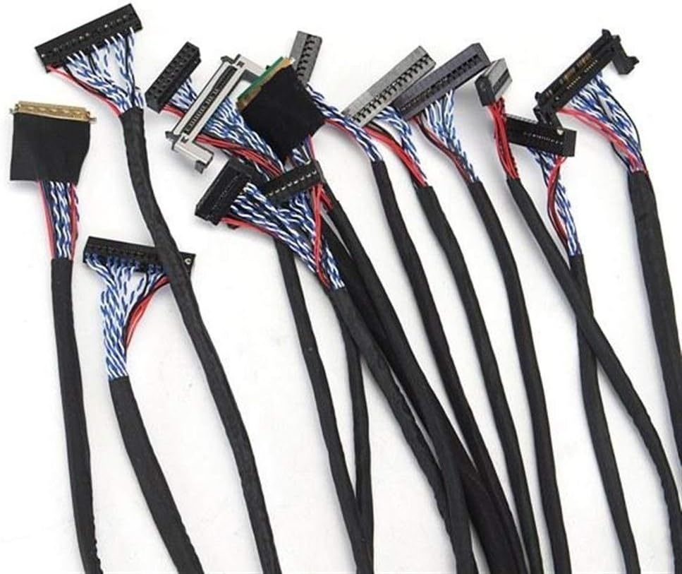 PC Components, 14Pcs Universal FPC/LVDS Display Cable Support For 10-65 Inch Screen LCD Controller Board