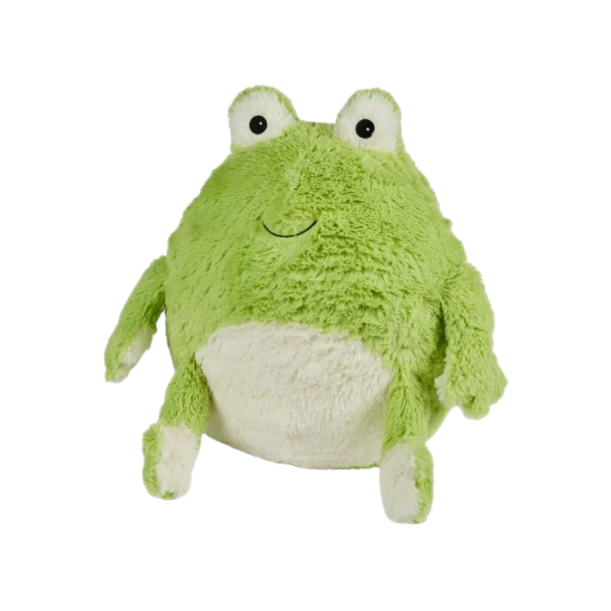 Warmies Frog Supersized Soft Plush Toy Cushion, Cuddly Animals for Kids & Adults, Ultra Soft Faux Fur