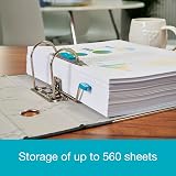 Elba A4 Lever Arch File Black Cloud Effect 80 mm Spine Holds 560 Sheets view 5