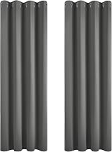 Deconovo 84 Inch Blackout Curtains Grey 2 Panels Thermal Insulated Privacy 46x84