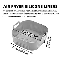 2Pack Silicone Air Fryer Liners for Instant Pot