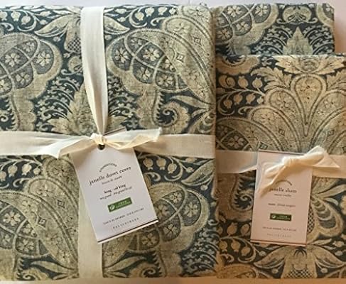 Amazon Com Pottery Barn Janelle Duvet King Cali King Two Euro