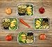 Glass Meal Prep Containers - Four 1-Compartment Food Storage Containers