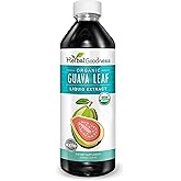 Guava Leaf Extract Liquid 12oz | Organic Guava Leaves | Hojas de Guayaba Organica, Guava Supplement Supports Digestion, Immunity & Sleep | Non-GMO, Vegan & Gluten Free Guava Extract by Herbal Goodness