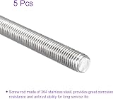 DMiotech 5 Pack M10x150mm Fully Threaded Rod 304 Stainless Steel Right Hand view 5