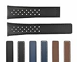 Ewatchparts 20-22mm Leather Watch Band Strap With