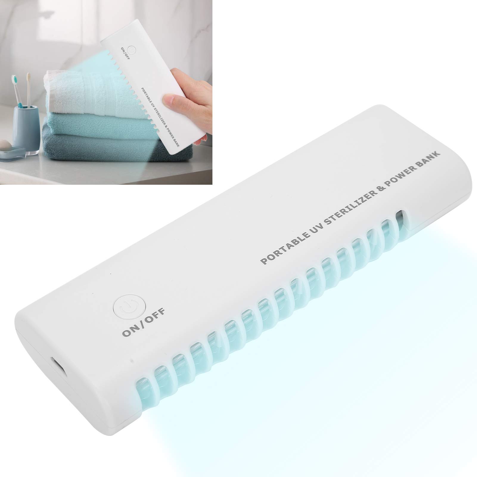 Uv Sanitizer Lamp, Uvc Ultraviolet Cleaning Light For Cellphones, Masks, Keys & Daily Disinfection