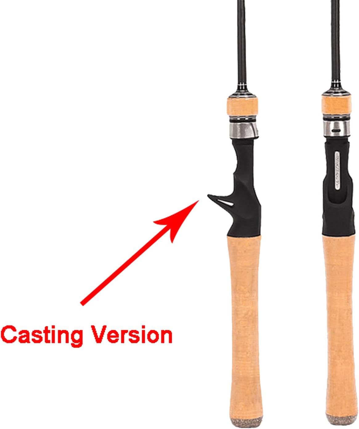 Fishing Rod Dragon 2 Sections Cork Handle Light Weight L Power High Sensitive Bait Casting