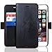 Apple iPhone 7 Plus Genuine Leather Wallet Case Black