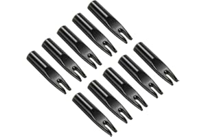 PATIKIL Archery Arrow Nocks 6mm 0.236" Inner Dia., 40 Pack Glue on Arrow Nock Replacement for Shooting, Black