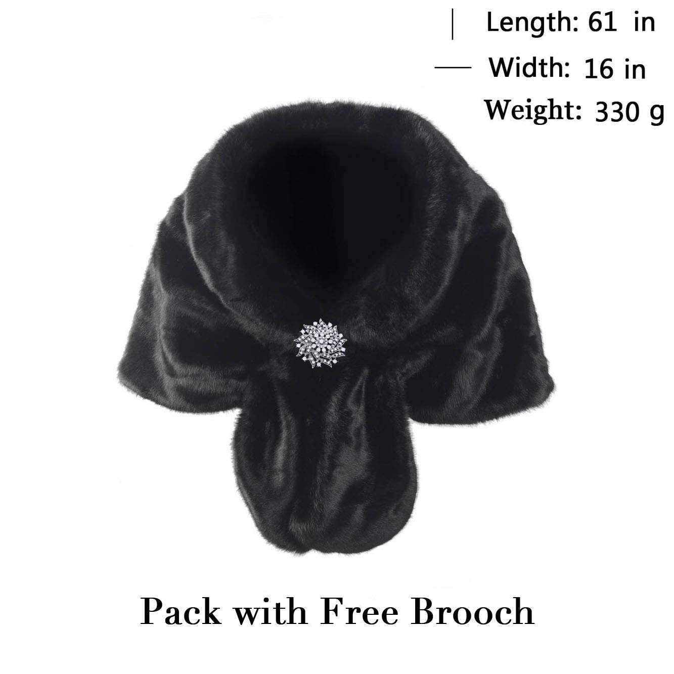 Artio Women's Faux Fur Wraps and Shawls Stole Shrug Winter Bridal Wedding Cape Artio Women's Faux Fur Wraps and Shawls Stole Shrug Winter Bridal Wedding Cape