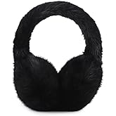 PESAAT Warm Ear muffs for Women Winter Unisex Fluffy Earmuffs Lady Ear Warmer Faux Fur Ear Covers