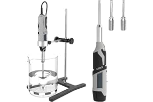 Homogenizer Lab Disperser Emulsifier Handheld High-Speed Homogenizer Emulsifier Disperser Cell Crushing Mixer 5000~35000rpm, 