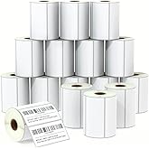 BETCKEY - 4" x 2" (102 mm x 51 mm) Barcode Shipping & Multipurpose Labels Compatible with Zebra & Rollo Label Printer,Premium Adhesive & Perforated [16 Rolls, 12000 Labels]