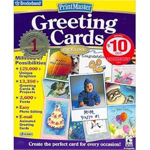 greeting printmaster cards Version Amazon.com: Deluxe Greeting 2 PrintMaster Cards