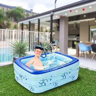 WWJJLL Kinder aufblasbarer Swimmingpool, Haushalt PVC-Platz Pool für Kinder Leicht zu montieren Tragbare Griffige Kinderpool