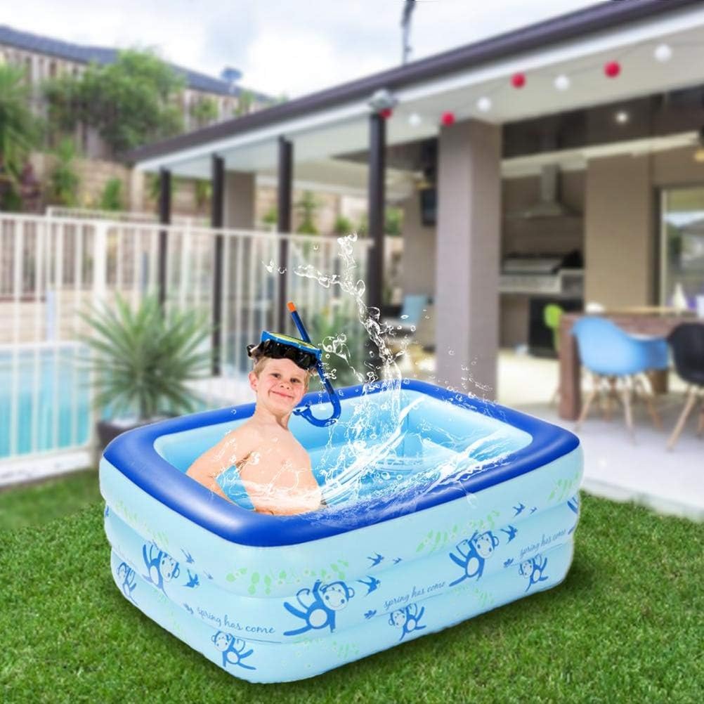 WWJJLL Kinder aufblasbarer Swimmingpool, Haushalt PVC-Platz Pool für Kinder Leicht zu montieren Tragbare Griffige Kinderpool