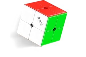 LiangCuber QY Toys 2x2 Magnetic Speed Cube – 48 Precision Magnets, 50mm Stickerless High-Speed Cube for Competitions & Traini