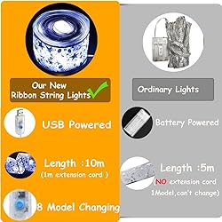 GIHOO Christmas Tree Decorations String Lights 32ft