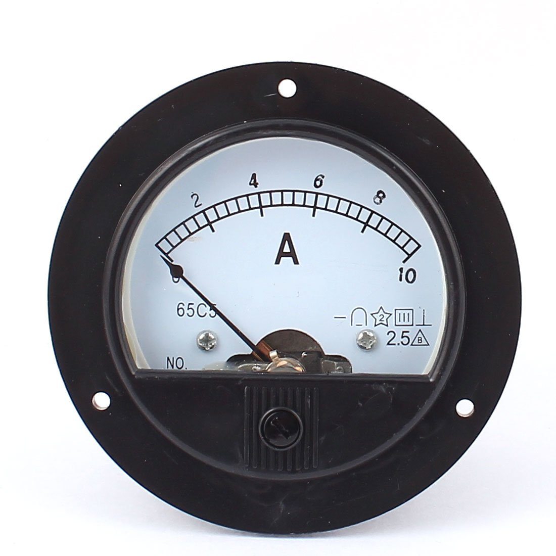 Ampèremètre Analogique DC 85C17 - Mesure 1 à 50A - Type Pointeur (aiguille) Noir - Pour Tableau De Bord Ou Banc De Test