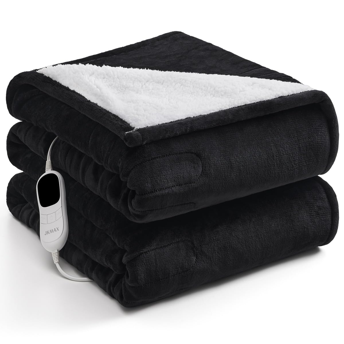 Photo 1 of Heated Electric Blanket Blanket - Electric Throw Blanket 72"x84" for Bed- Heated Blanket with 5 Heating Levels& 4 Hours Auto Off for Couch Home Office - Soft Heating Blanket for Full Body(Black)