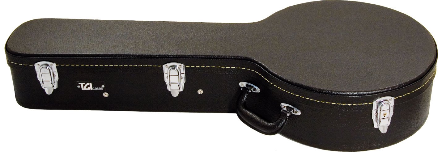 TGI 1990 Tenor Wooden Hard Case for Banjo, Black — image 1