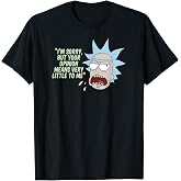 Rick and Morty Your Opinion means Very Little Short Sleeve T-Shirt