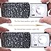Jewelry Loupes, DREAMZE 30X 60X 90X LED Lighted Illuminated Jewelers Eye Loupe Jewelry Magnifier for Gems Jewelry Rocks Stamps Coins Watches Hobbies Antiques Models Photos - Silver white