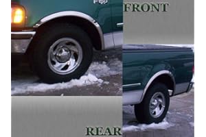 QAA is Compatible with 1997-2005 Ford Expedition, 1997-2003 Ford F-150, 1998-2002 Lincoln Navigator 4 Piece Molded Stainless Steel Wheel Well Fender Trim Molding WZ37383