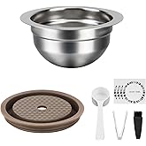 Nespresso Compatible Vertuo Plus / Vertuo Next/Vertuo POP Reusable Capsules Stainless Steel 5.0 oz Refillable Capsules