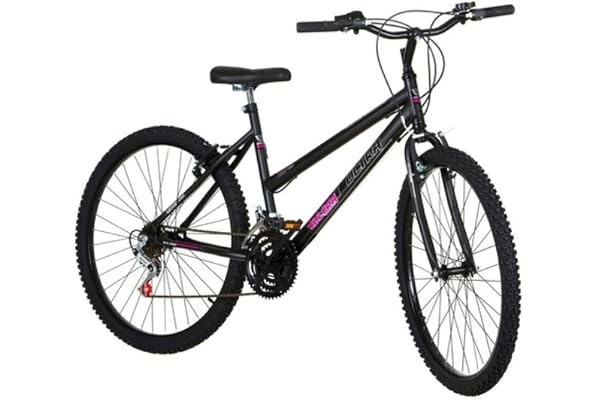Bicicleta de Passeio Ultra Bikes Esporte Aro 26 Reforçada Freio V-Brake – 18 Marchas Preto
