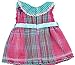 Adorable Baby Doll Clothes Dress Vintage Grids with Dot Doll Dresses for 14 - 16 Inches American Girl Dolls