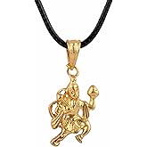 Rudra Empire Hanuman Ji Bajrangbali Ram Bhakt with Parvat Pendant for Men Women