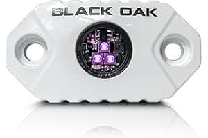 Black Oak LED Marine UV Boat Light – Ultraviolet Accent Lighting for Boats, Trailers, ATVs, and Underbody, IP69 Waterproof, 9