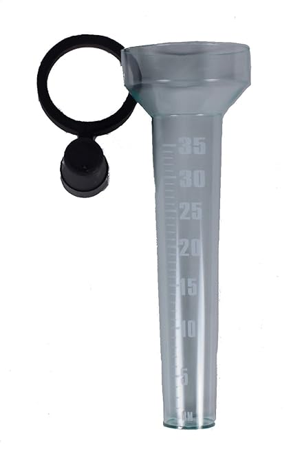 Hemobllo Regenmesser Ersatzglas - Borosilikat Glas Mit Skala Für Garten & Hof