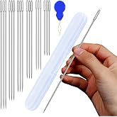 3" 3.5" 4" 5" 6" 7" Long Large Sewing Needles for Upholstery,Crafting,Crochet Projects,Quilting,Hand Sewing Yarn Needles,Big Embroidery,Hawaiian Lei Making Needle Kit Craft