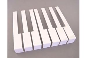 BANGDAN PIANO OK German White Piano Keytops, Full Set of Piano Keytops with Fronts for Replacement