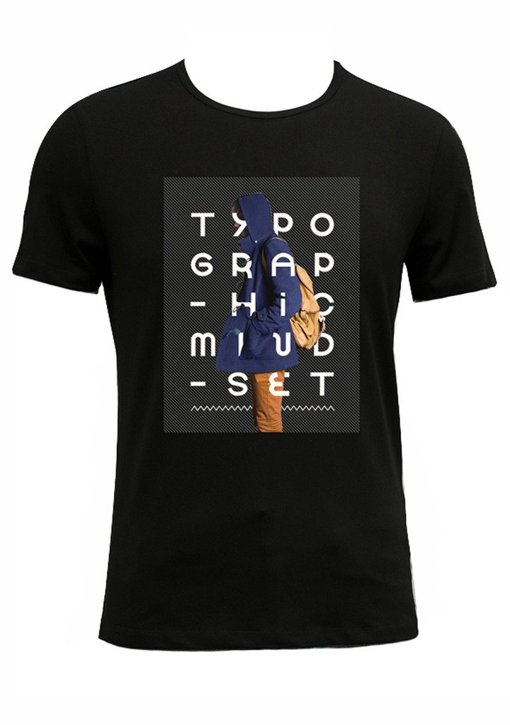 Faleto Casual Herren T-Shirt mit Print Mann Muster kurzarm T-Shirt Slim Fit Tops Sommer, Gr. M - 3XL(Schwarz, [Tag Size L]=EU S)