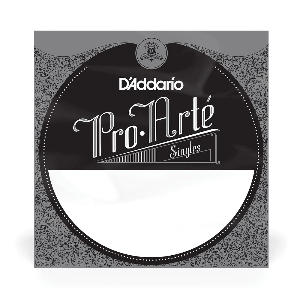 D'Addario J4704 80/20 Bronze Pro-Arte Nylon Normal Tension Single Fourth String for Classical Guitar