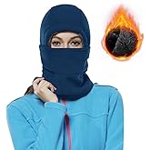 Achiou Ski Mask for Women Men, Sherpa Hood Ski Mask, Winter Balaclava Windproof Hooded Scarf Cold Weather Hat Neck Warmer