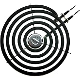 TOP-HEATER WB30M1 Electric Stove Burner Element, 6 Inch 1325W, 1 Pack | 5-turn element model 234710, compatible with GE, Hotpoint, RCA stoves and matches WB30M2 burner replacement.