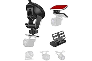 Pixelman Rear Camera Mount(2 Pcs),Universal Rear Window Camera Mount,Adjustable Back Windshield Backup Camera Mount,Dash Cam Rearview Camera Bracket,Car Recorder Mirror Cam Reverse Camera Holder