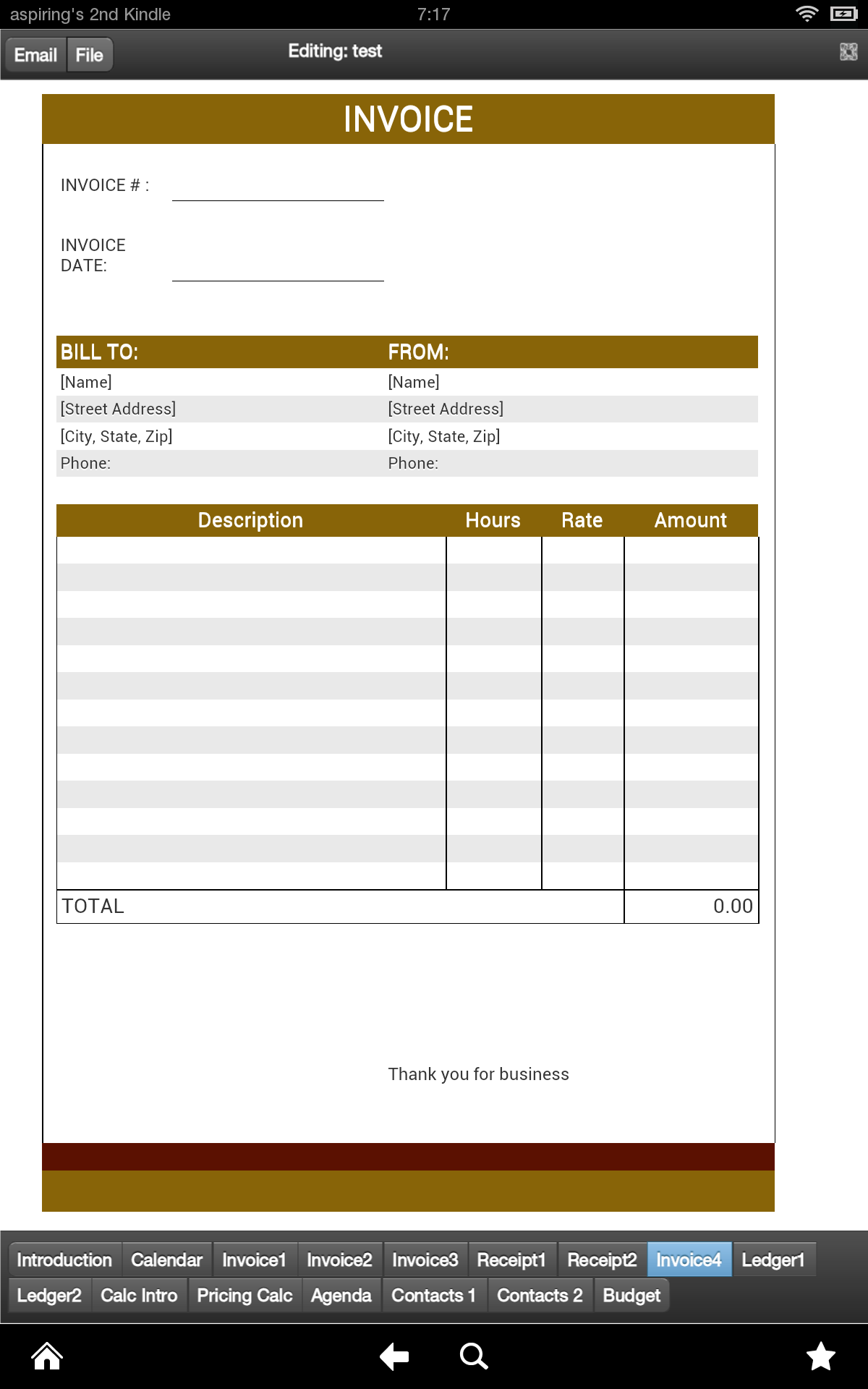 Sales Invoice Amazon.es Appstore para Android