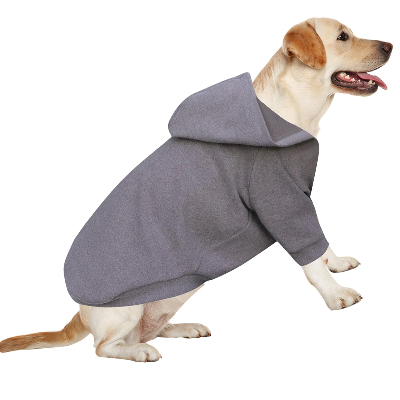 HuaLiSiJi Dog Hoodie Dog Sweatshirt Warm and Lightweight, With a Soft Texture, Elasticity Easy to Wear and Bright Colors (Gray, 5XL)